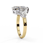 Diamond Engagement Ring | Three Stone Ring | Ozziva