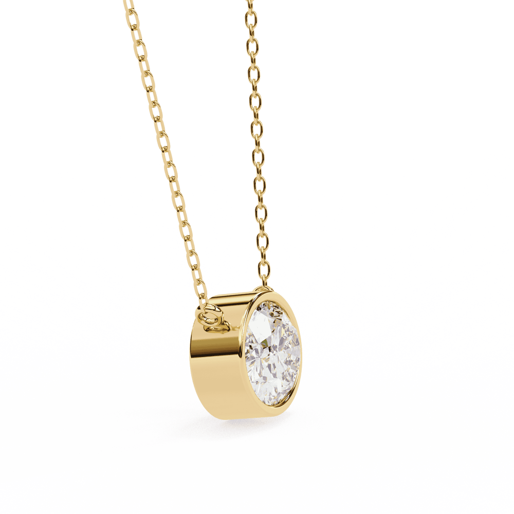 Diamond Pendant Necklace | Minimal Pendant | Ozziva
