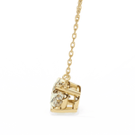 Diamond Pendant Necklace | Oval Diamond Pendant | Ozziva